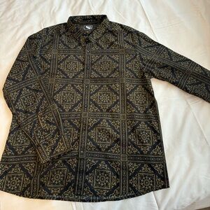Men’s Boho Dress Shirt, XL